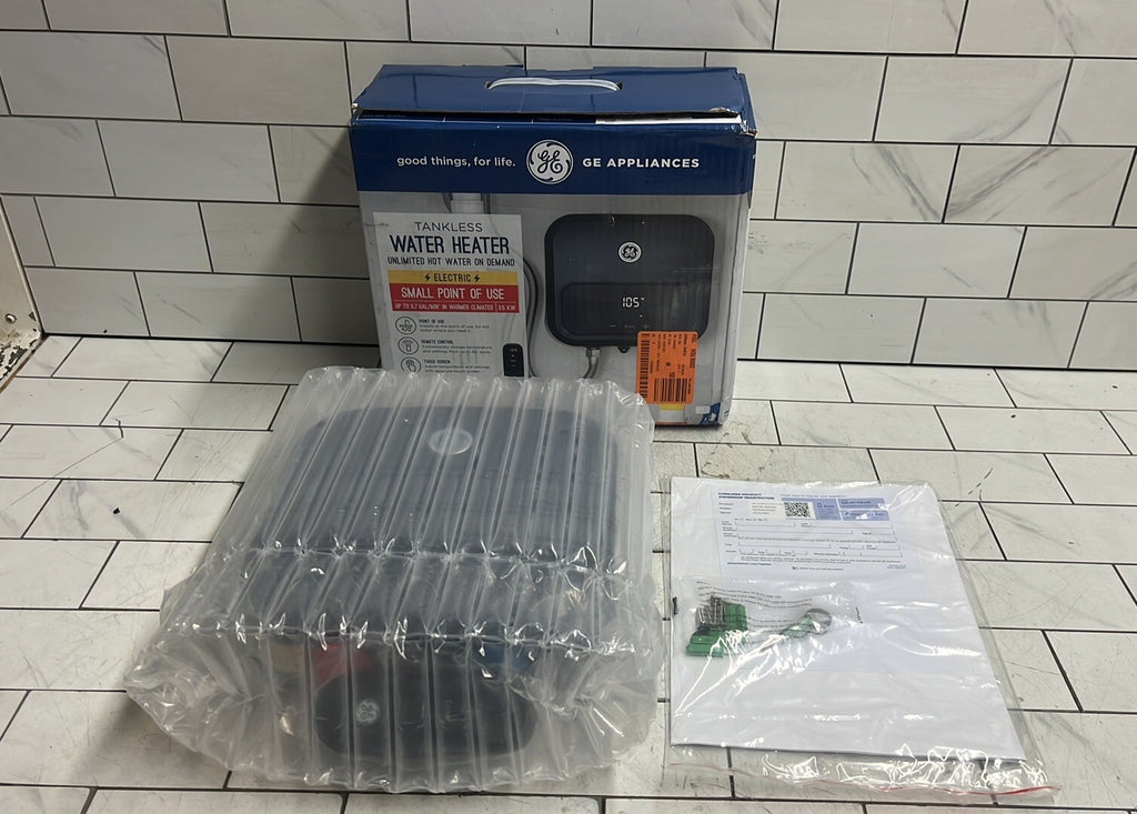 GE Tankless Water Heater 3.5 KW Point of Use, up to 0.7GPM | GE04SNLPDG Open Box