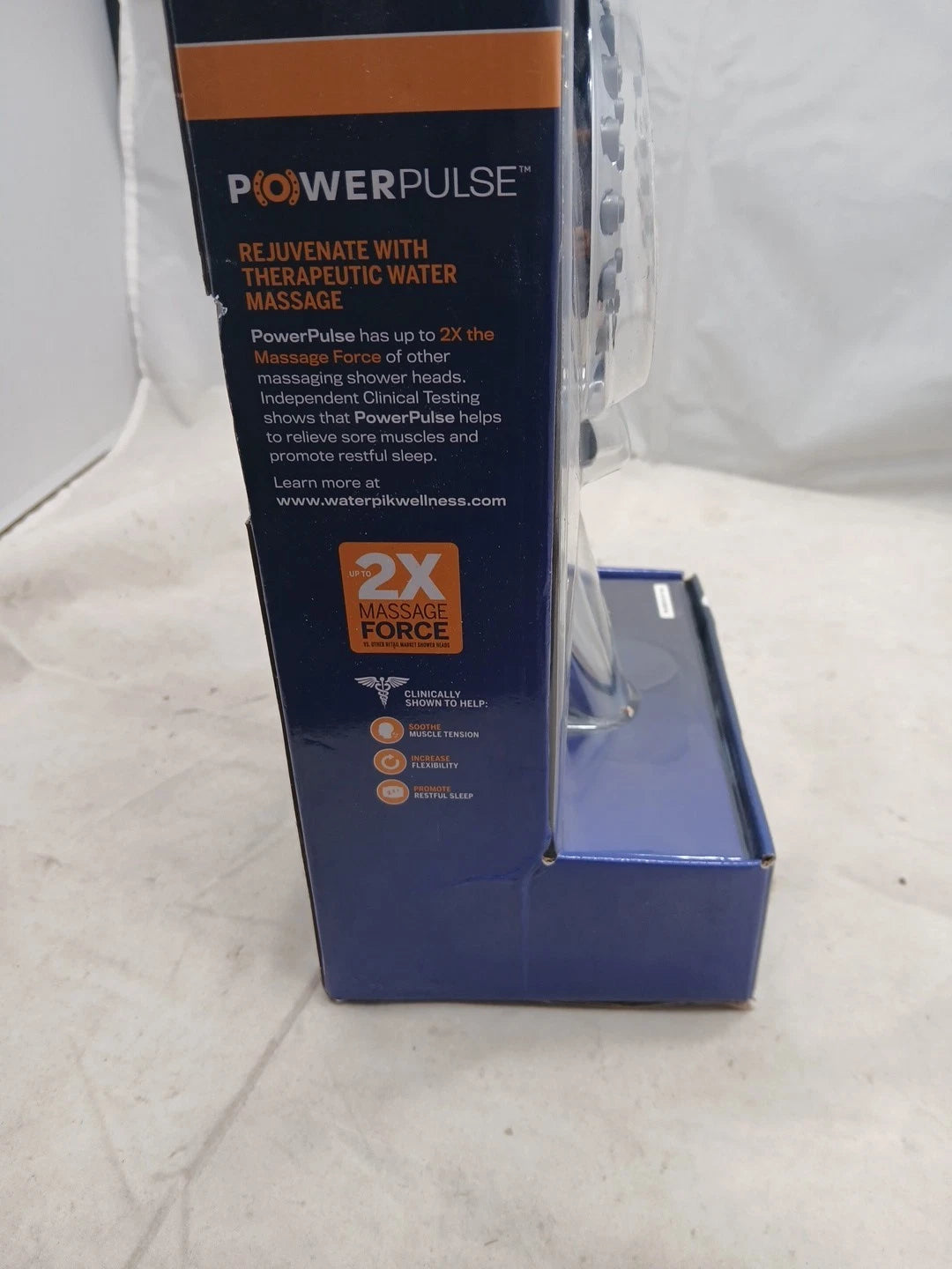Waterpik 7-Spray Power Pulse Handheld Shower Head Polished Chrome XOD-763ME OB