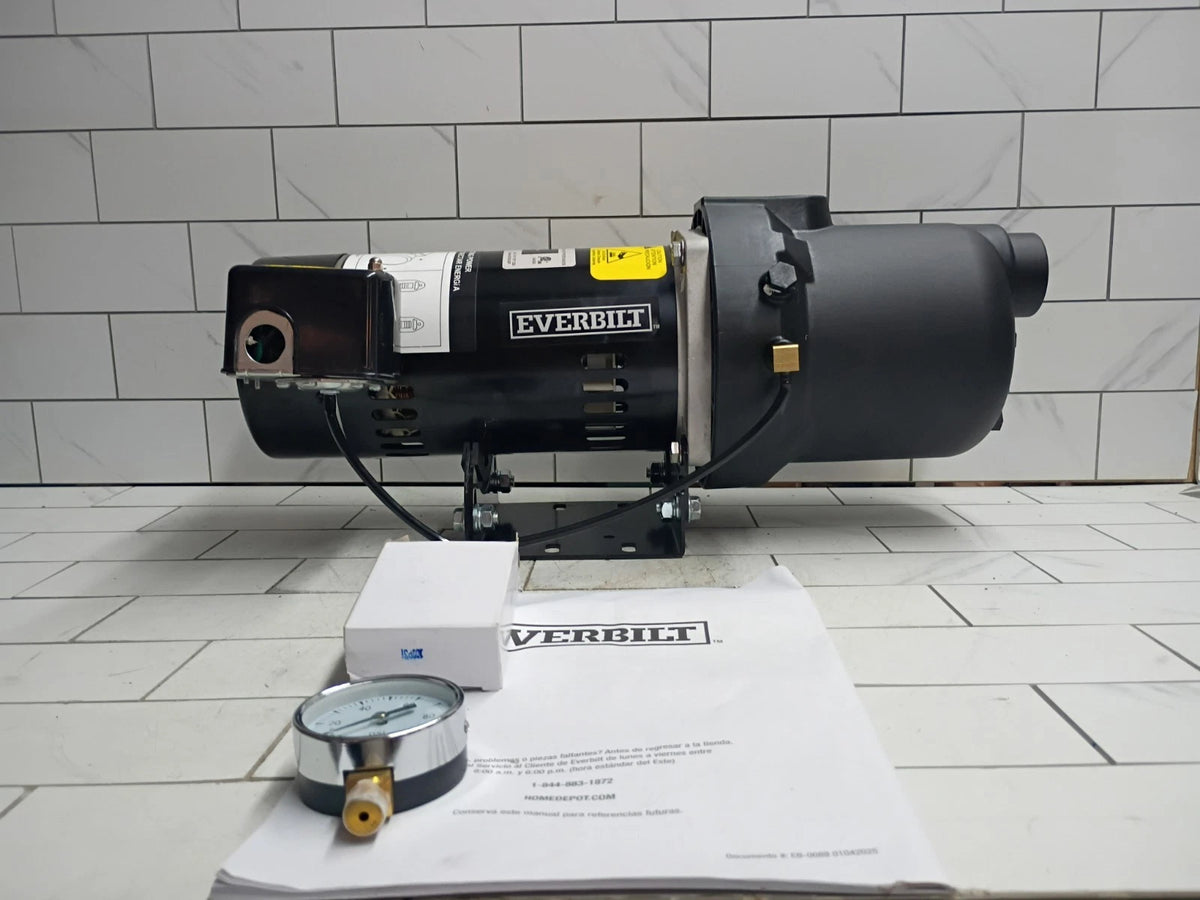 Everbilt HDSWH5P 1/2 HP Plastic Shallow Well Jet Pump New Open Box