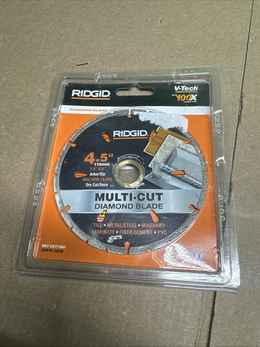Ridgid V-Tech 4.5 in. Diamond Multi-Cut Diamond Blade