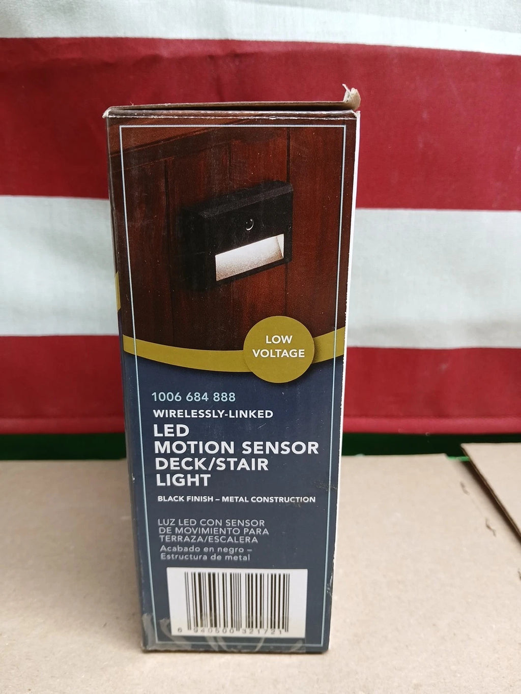 (2pk) Hampton Bay LED Motion Sensor Deck & Stair Light Low Volt Black Finish 12V