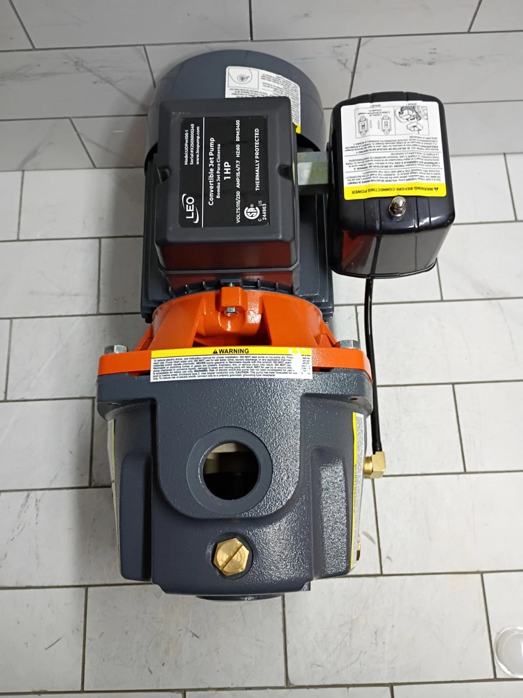 LEO UJm100-1 1 HP Convertible Shallow Well Jet Pump New Open Box