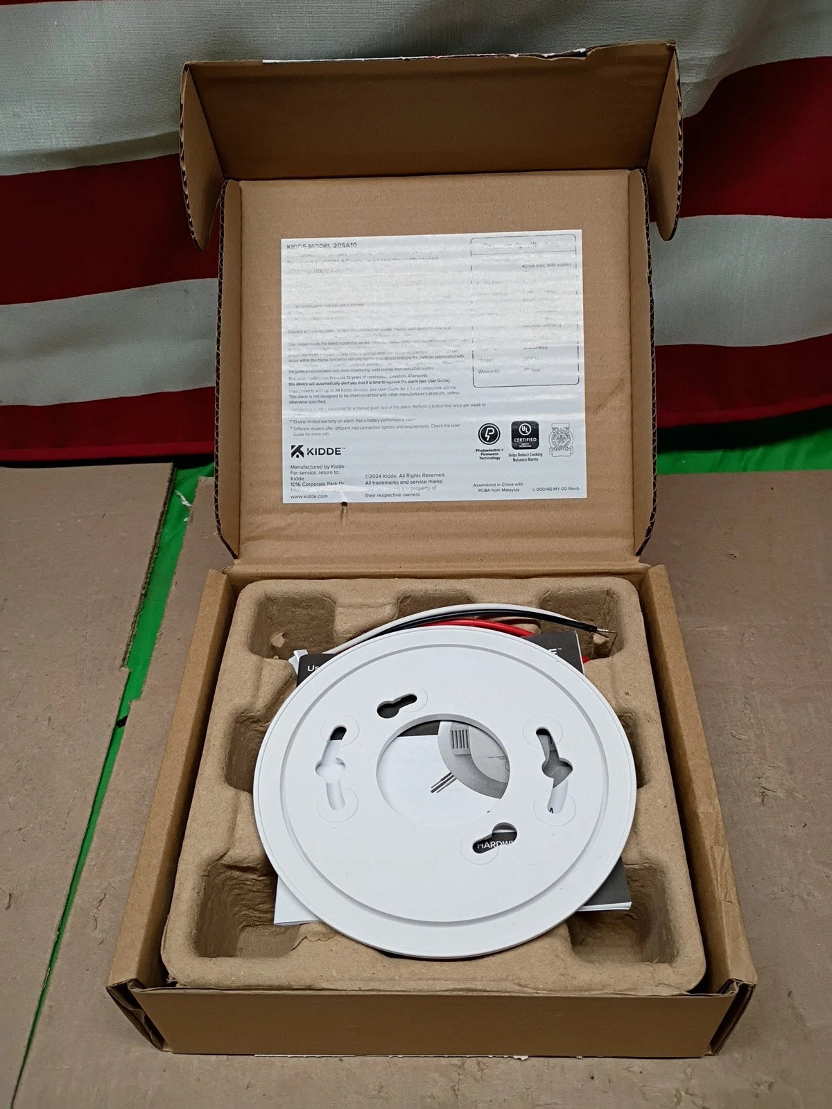 Kidde 20SA10 Hardwired Smoke Detector, 10-Year Battery, Interconnectable