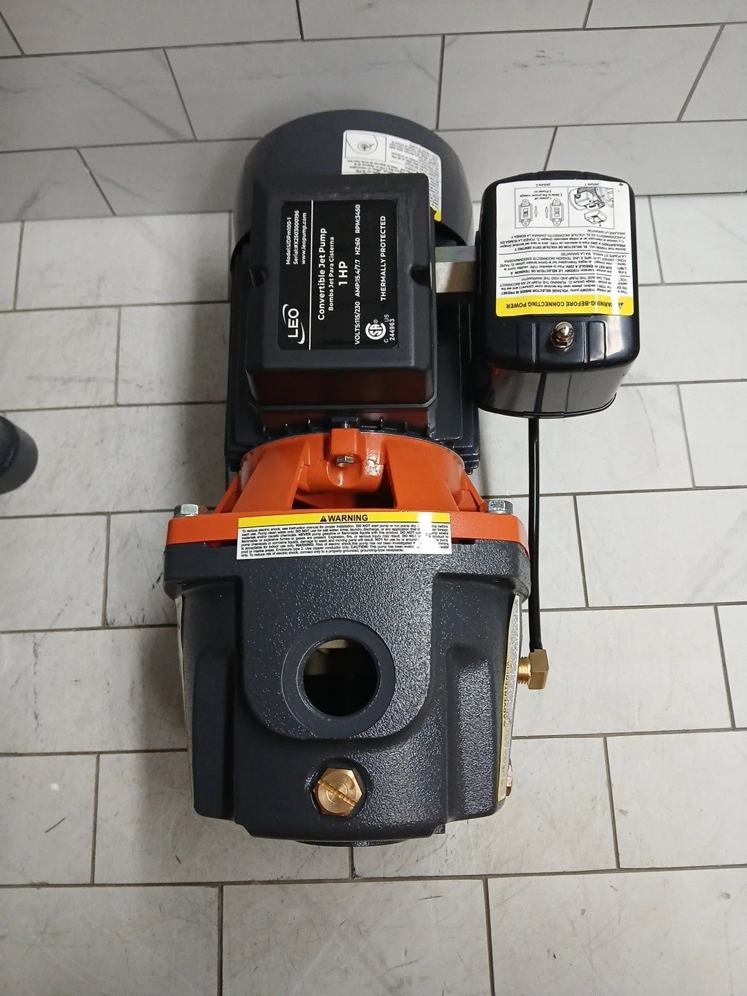 LEO UDPm100-1. 1HP Convertible Well Jet Pump New Open Box