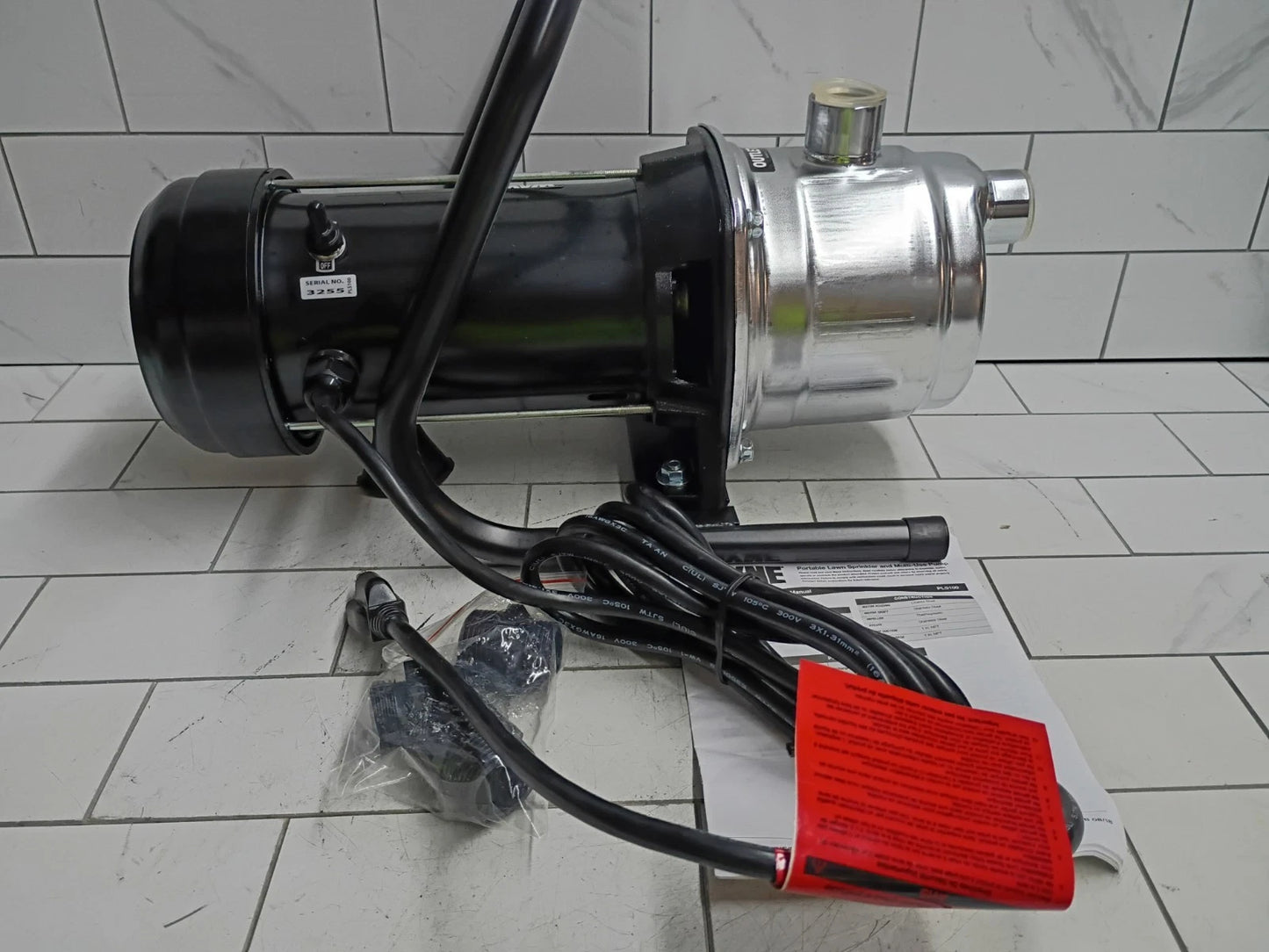Wayne PLS100 1HP Portable Lawn Sprinkling Pump 115V 720GPH STAINLESS STEEL USED