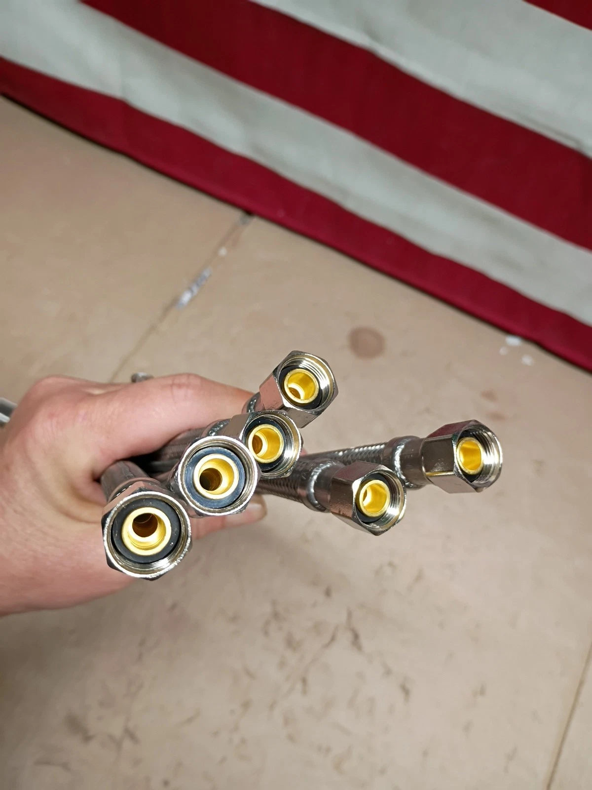 Lot Of 6 Plumbshop 3/8 in. Compression x 1/2 in. FIP x 30 in.