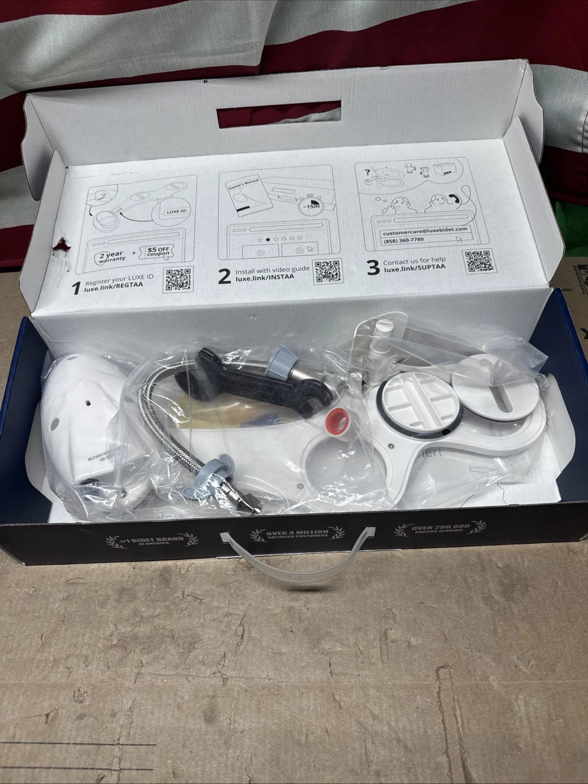 Luxe Bidet Neo 120 Self Cleaning Nozzle Fresh Water Non-Electric O.B