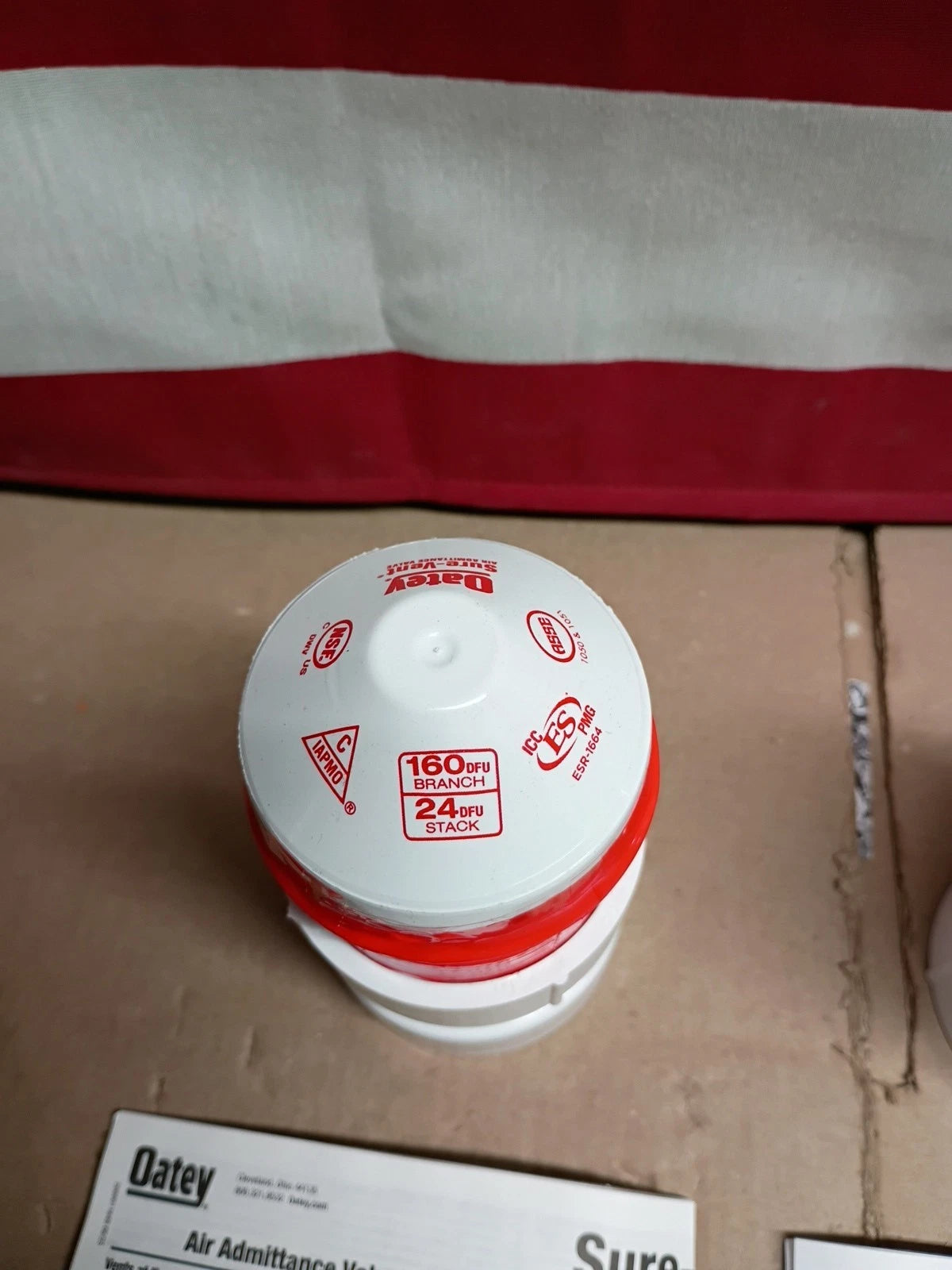 2pk Oatey Sure-Vent 39016 AA Valve fits 1-1/2 in x 2 in PVC Pipe ..