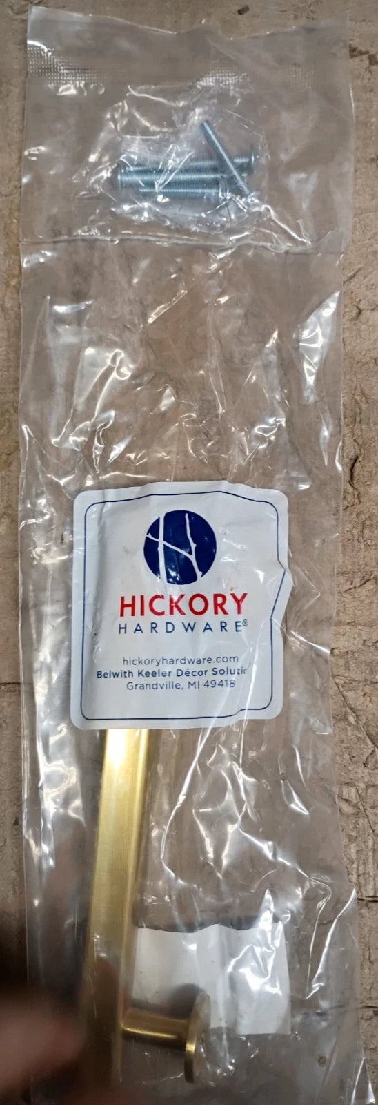 5pk Hickory H077882BGB Woodward 5-1/16" Brushed Brass Cabinet Pull Open Box