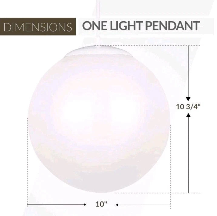 Visual Comfort Co. 6020-15 Leo Globe One-Light Pendant Hanging Modern Fixtur OB