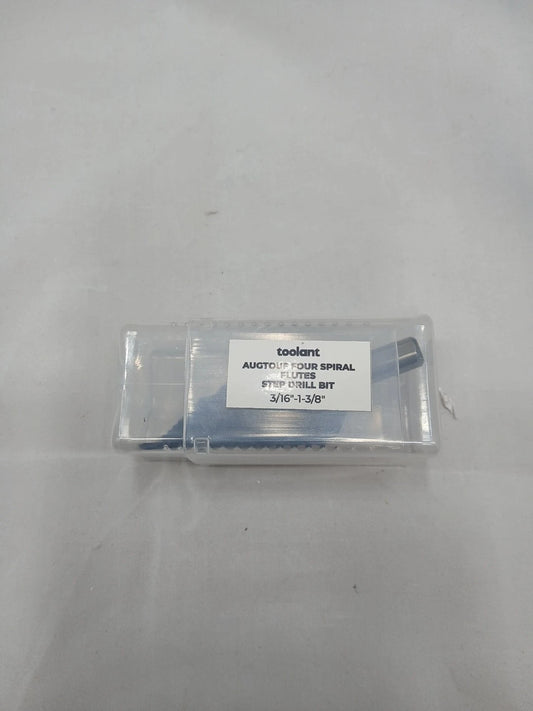 toolant Four Spiral Flute Cobalt Step Drill BitPro, 3/16 - 1-3/8 NEW IN BOX