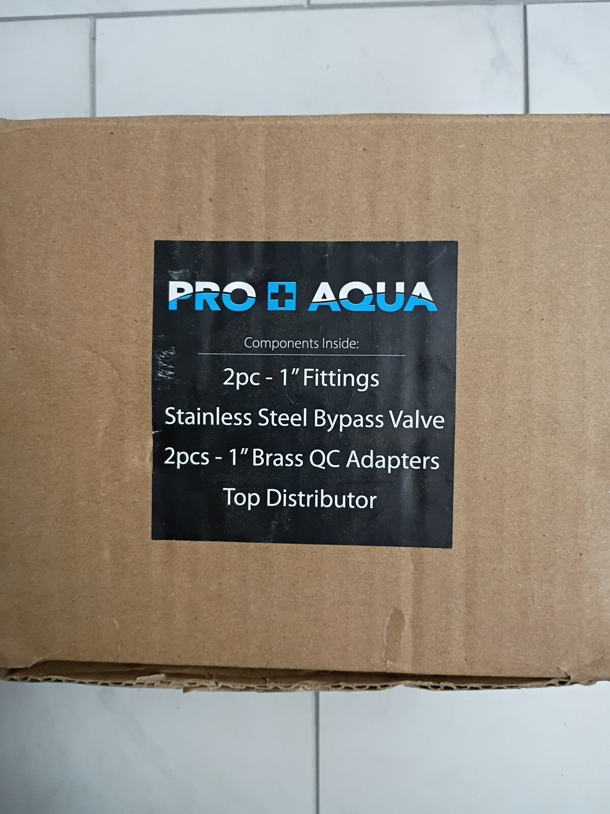 Pro+Aqua 2pc 1" Stainless Steel Bypass Valve 2pcs 1" Brass QC Adapters New OB