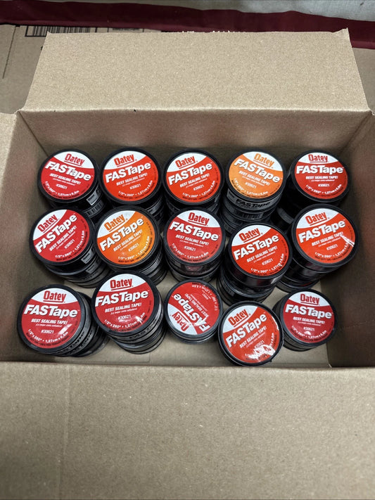 68 PACK Oatey Fastape 1/2 in. x 260 in. PTFE Thread Seal Tape NOB