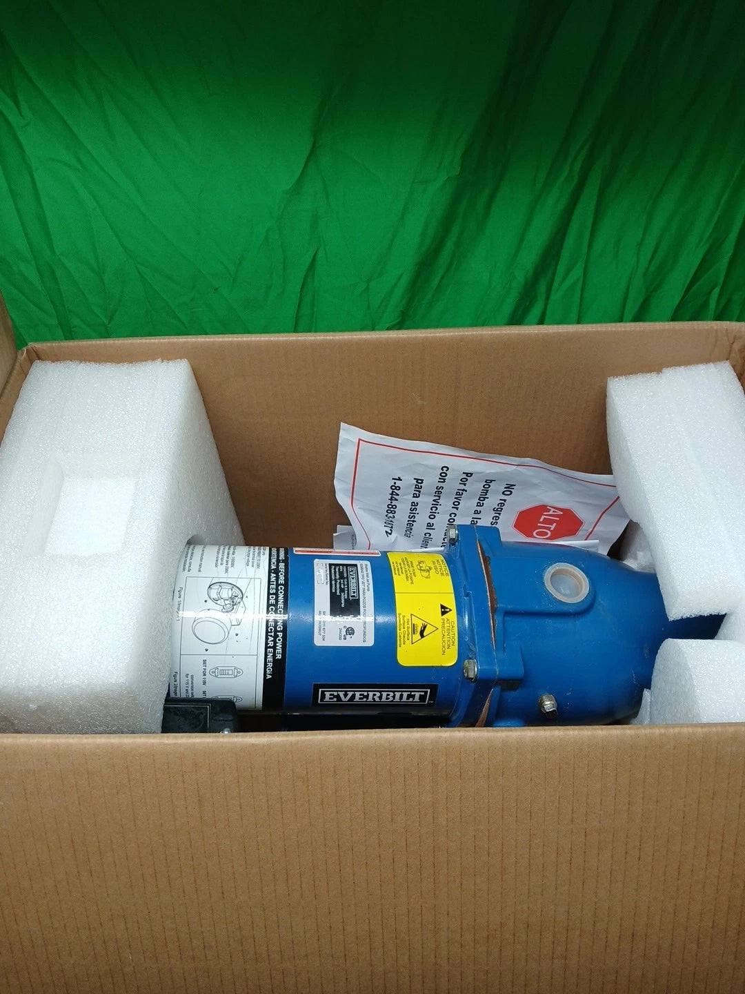 Everbilt 3/4 HP Cast Iron Shallow Well Jet Pump HDSWJ7 as is, *For Parts *
