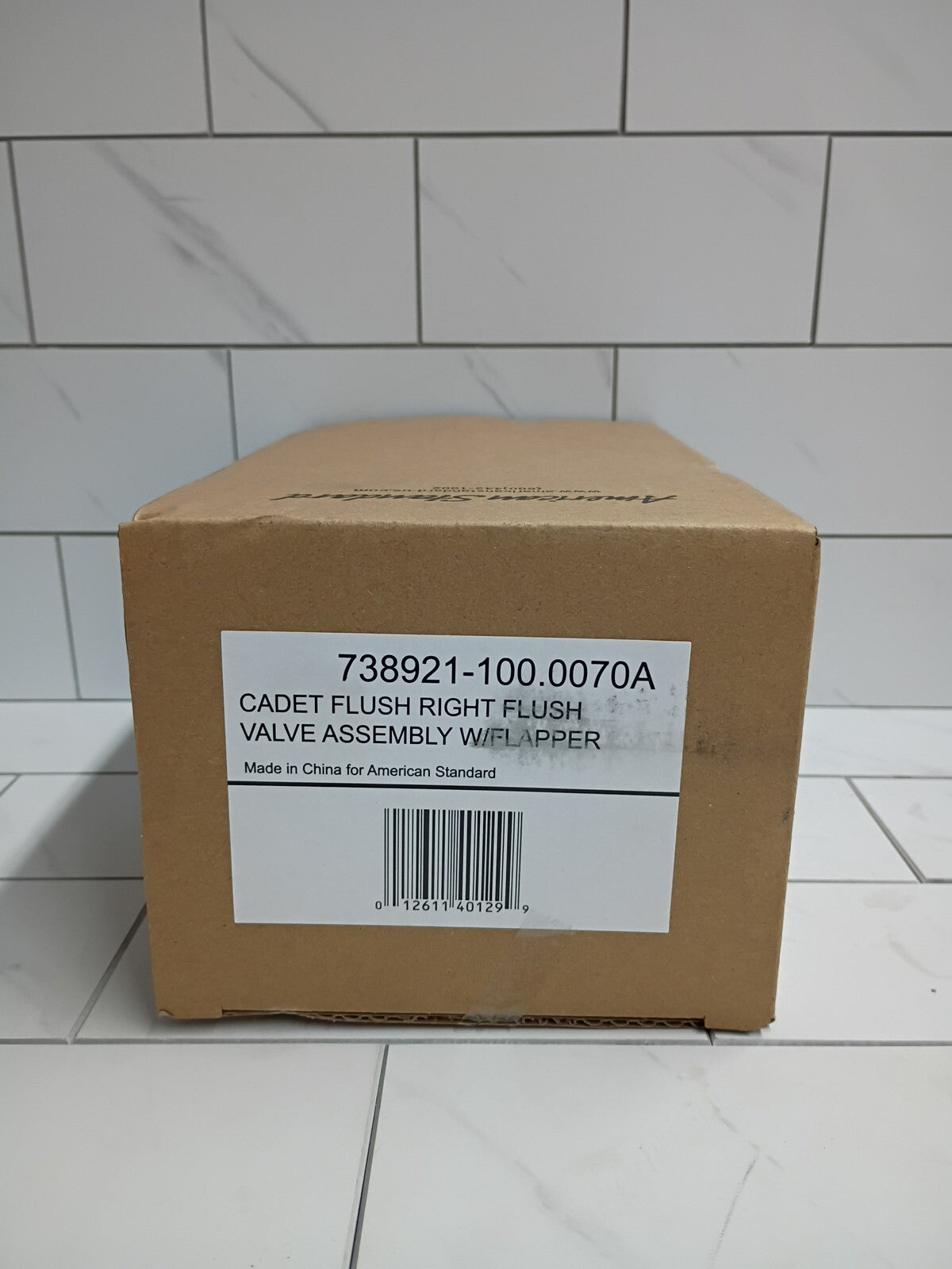 American Standard 738921-100.0070A Flush Valve, Cadet 3, White W/Flapper New