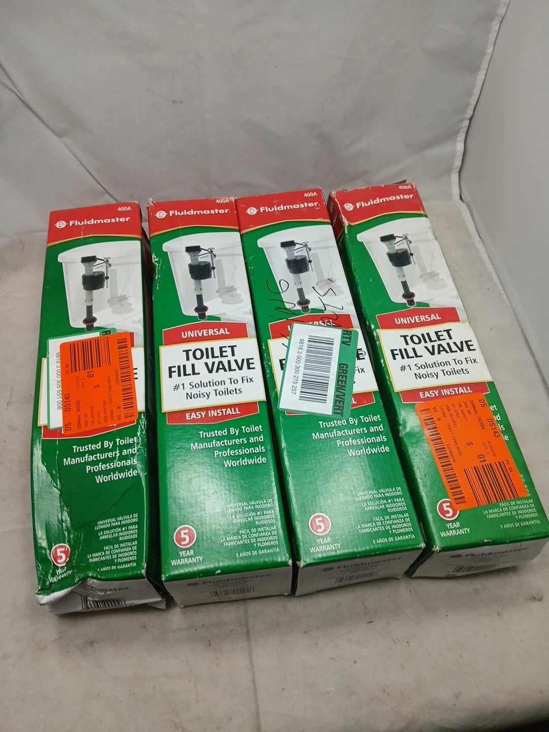 12PK Fluidmaster 400A Anti-Siphon Toilet Tank Fill Valve OB