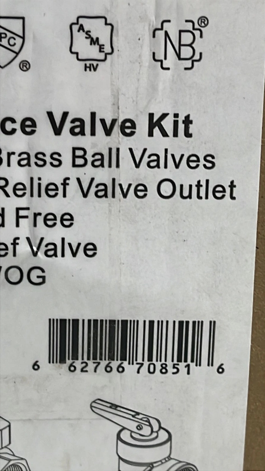 Rheem RTG20326 Brass Service Valve Kit 3/4" FIP Union x FIP, tankless OB