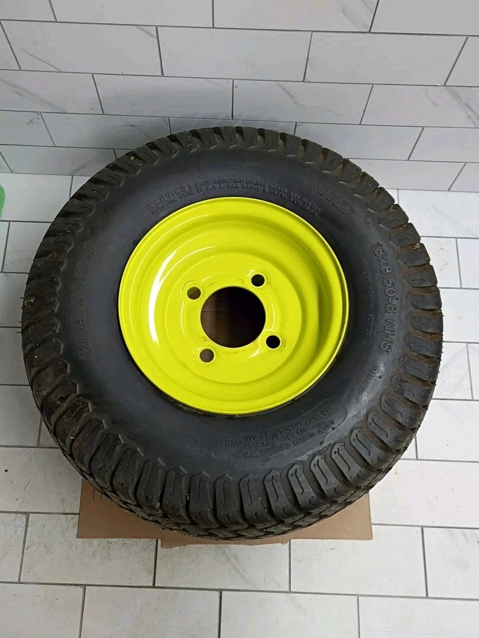 Rear Wheel Tire for Ryobi Z42Li 80V Riding Lawn Mower Rear Wheel Used