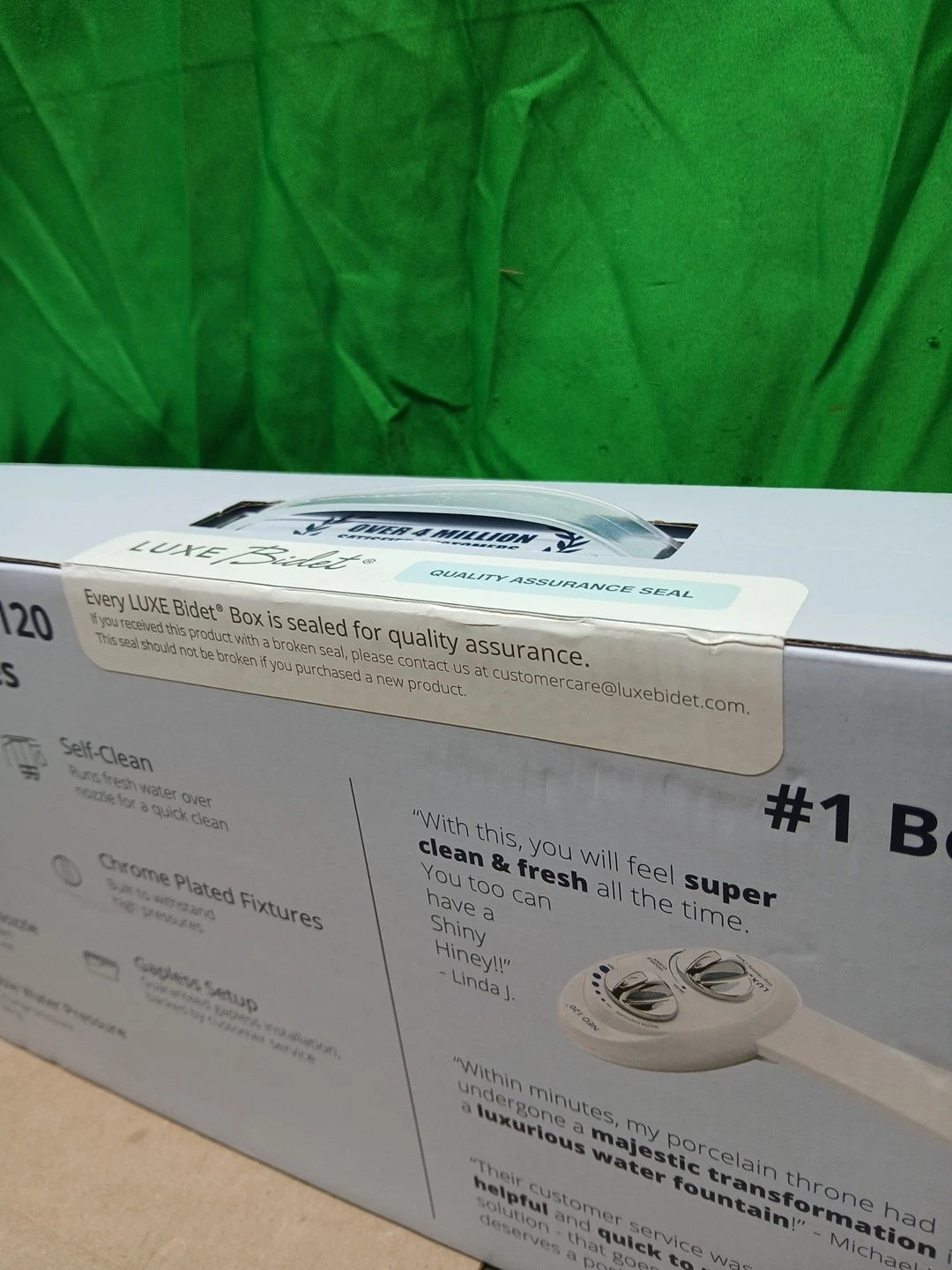 LUXE Bidet NEO 120 - Self-Cleaning Nozzle, Fresh Water Non-Electric Bidet