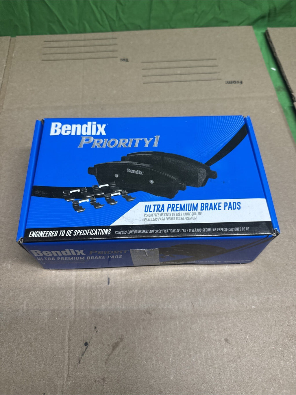Ultra Premium Disc Brake Pad Set- Priority One Ceramic BPR Rear Bendix CFC1808