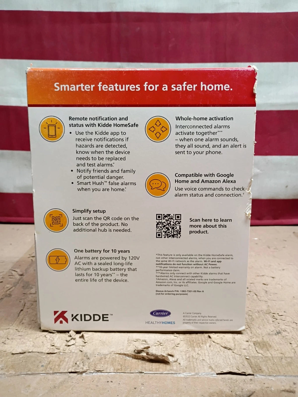 Kiddie Smart Hardwired Wi-Fi Enabled Smoke Detector 21032064 NEW SEALED