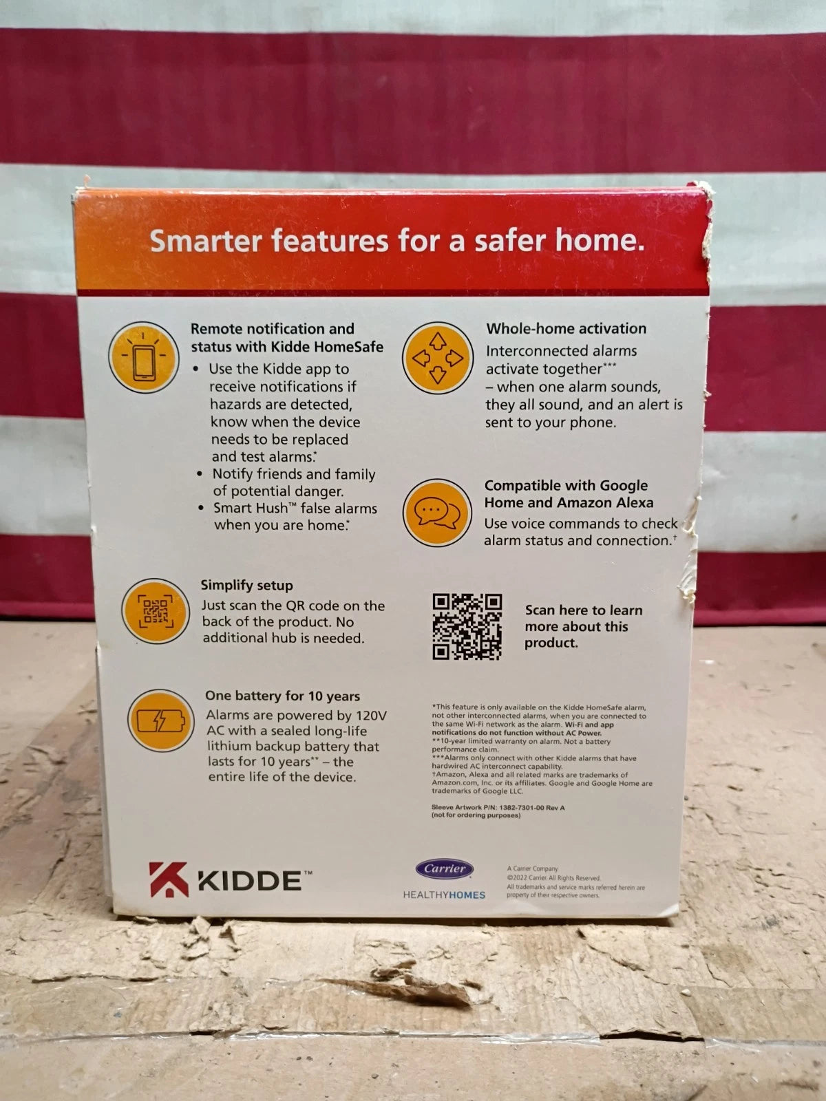 Kiddie Smart Hardwired Wi-Fi Enabled Smoke Detector 21032064 NEW SEALED