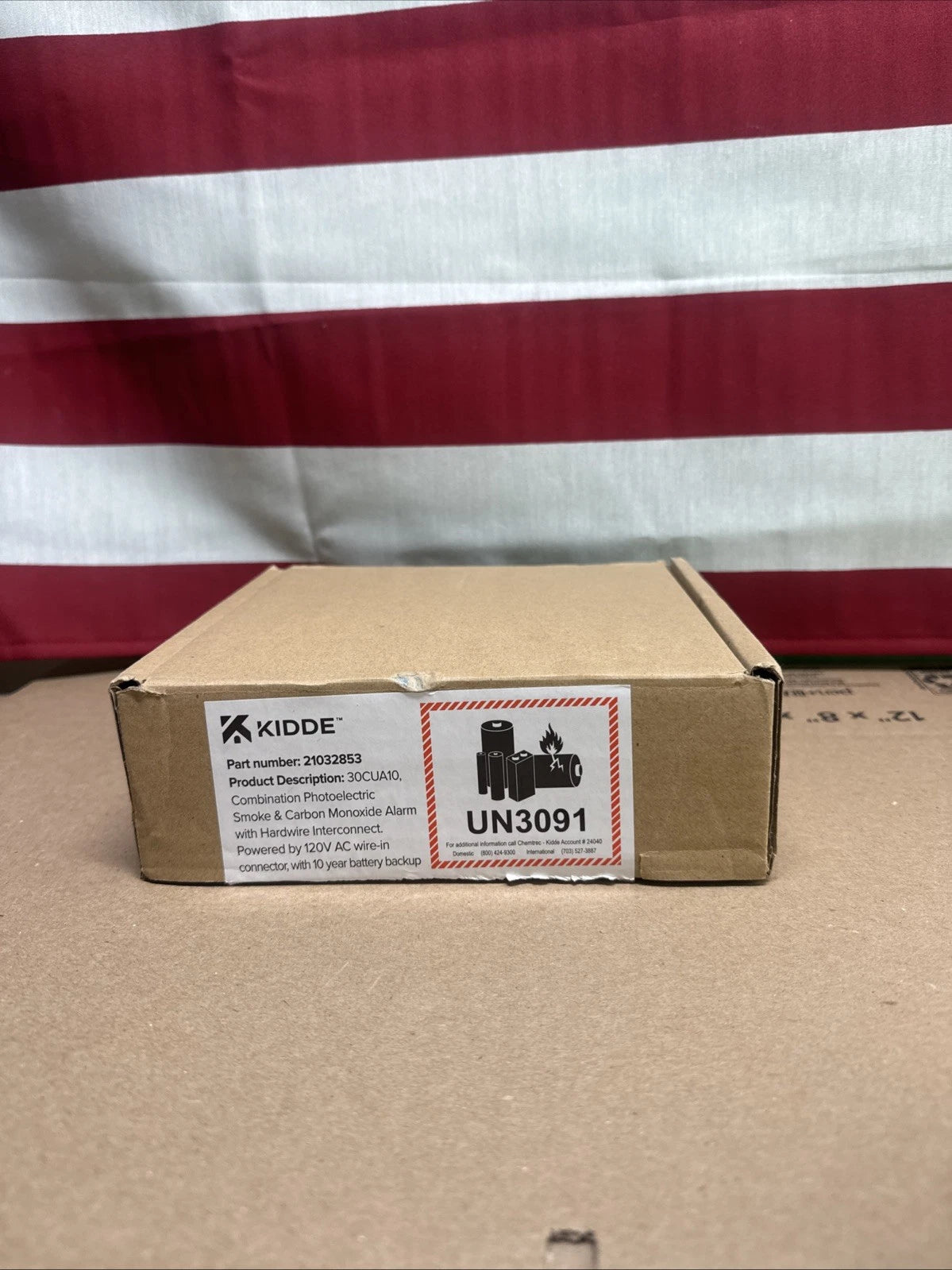 Kidde Combination Photoelectric Smoke & Carbon Monoxide Alarm 30CUA10