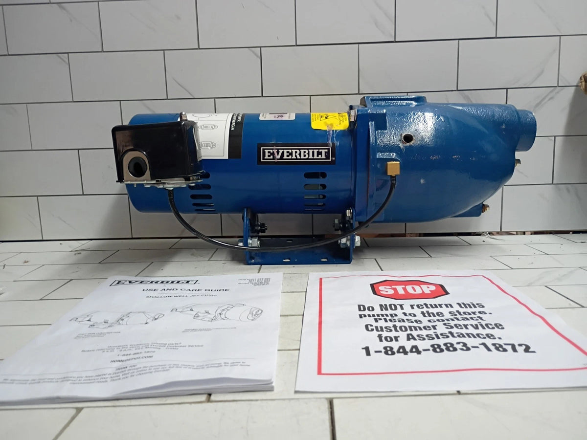 Everbilt HDSWJ7 3/4 HP Cast Iron Shallow Well Jet Pump FOR PARTS