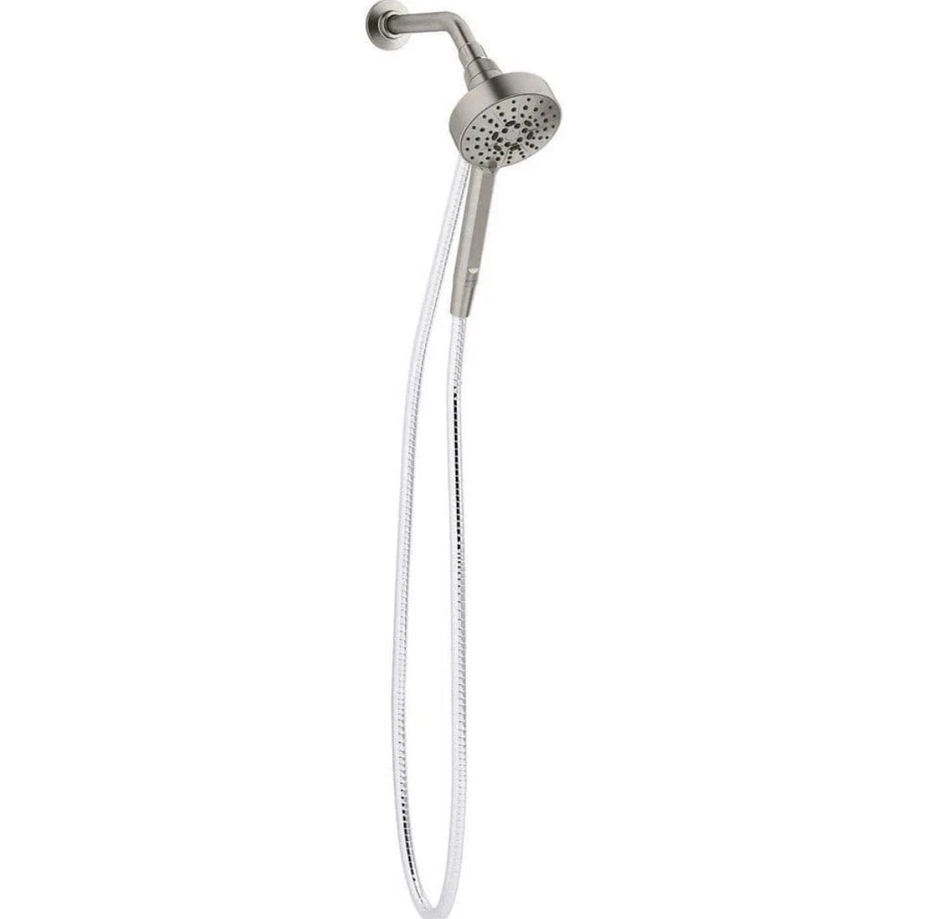 KOHLER Lively 4-Spray Wall Mount Handheld Shower Head in Vibrant Brushed Nickel