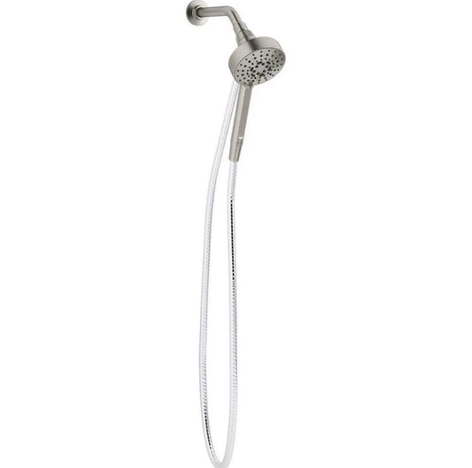 KOHLER Lively 4-Spray Wall Mount Handheld Shower Head in Vibrant Brushed Nickel