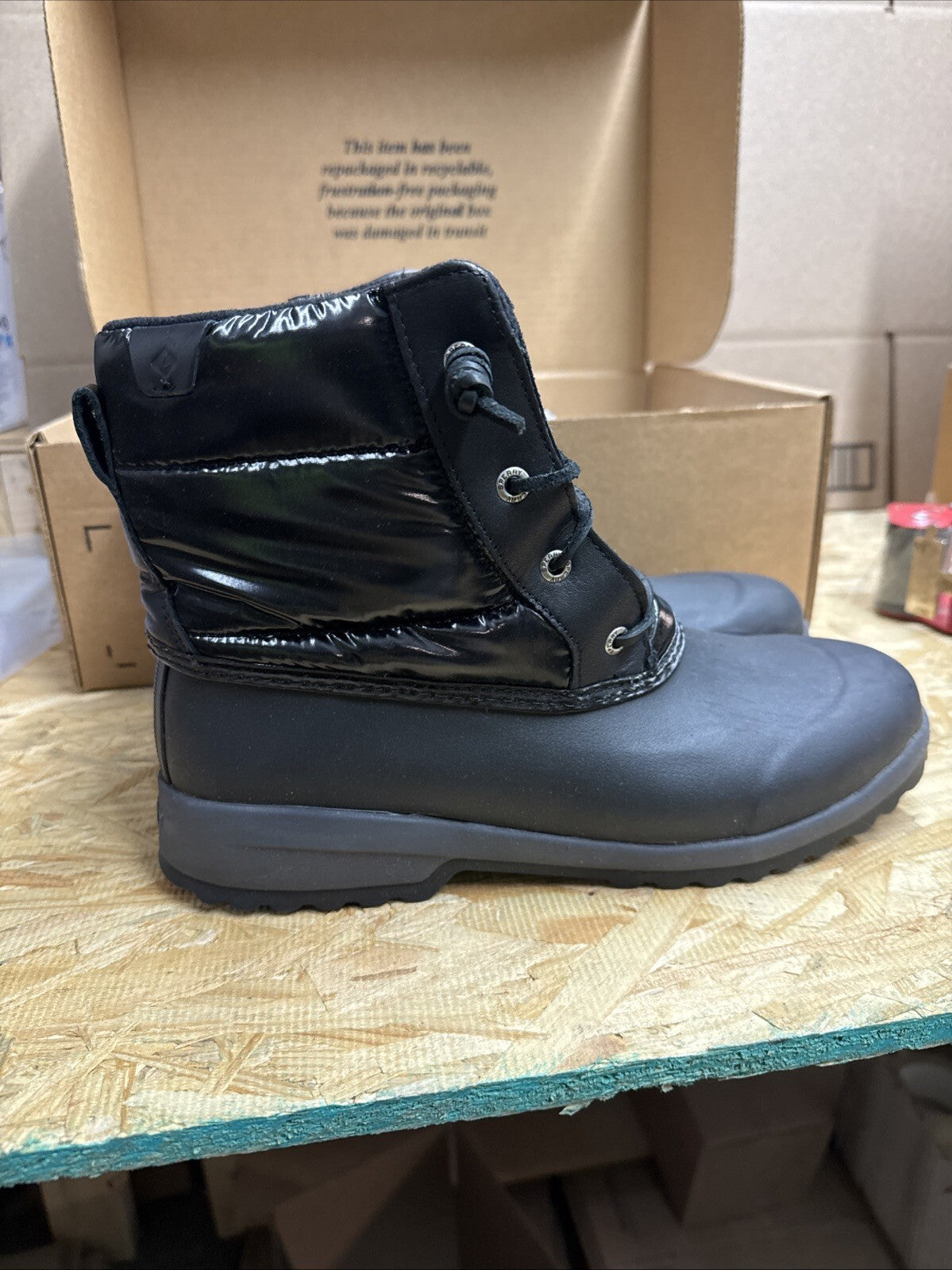 Sperry Women's Sperry, Maritime Repel Nylon Boot Black - 10