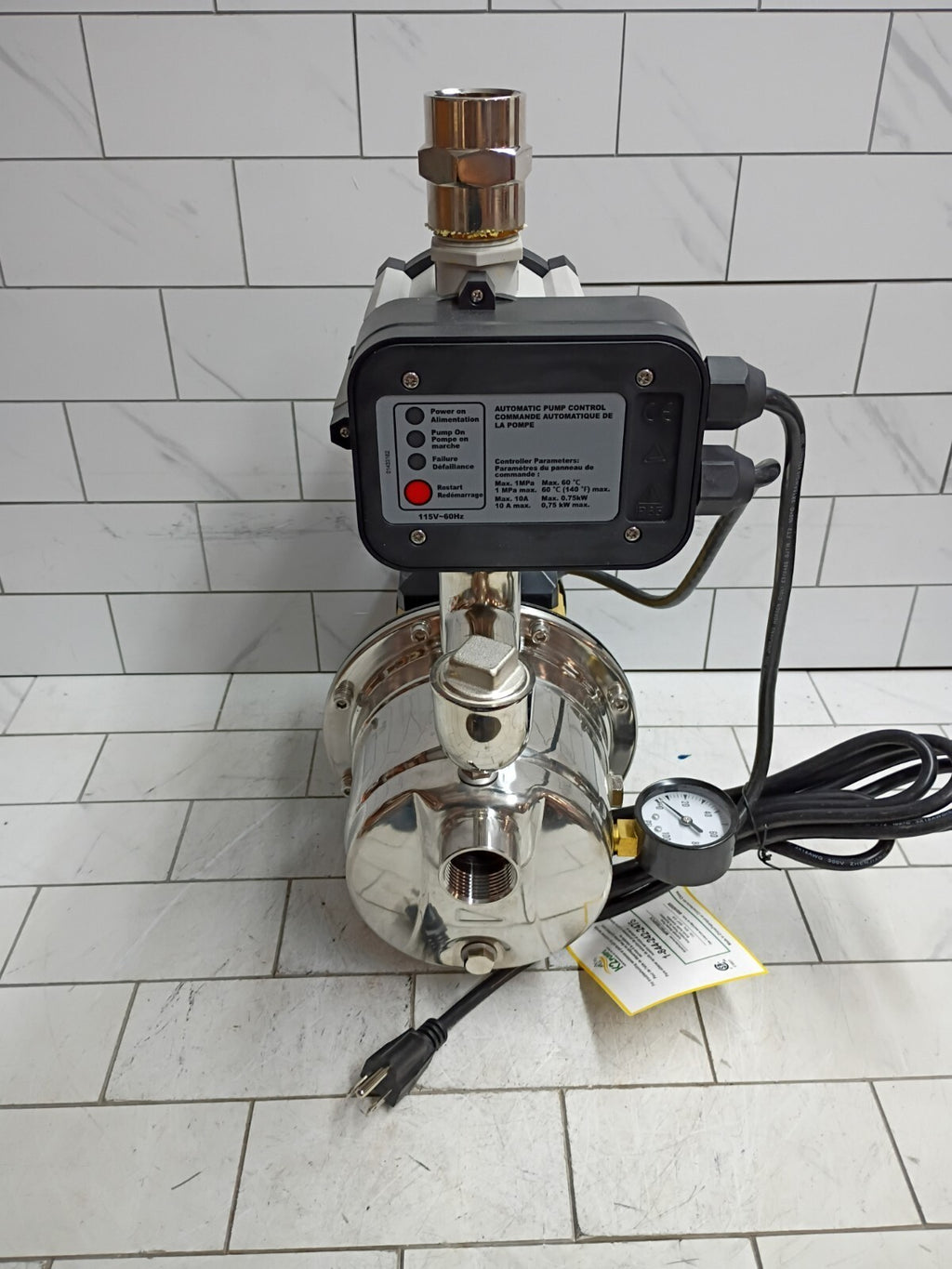 K2 Pumps Automatic Booster Pump 3/4Hp Lead Free Stainless Steel 115V NEW OPEN BO