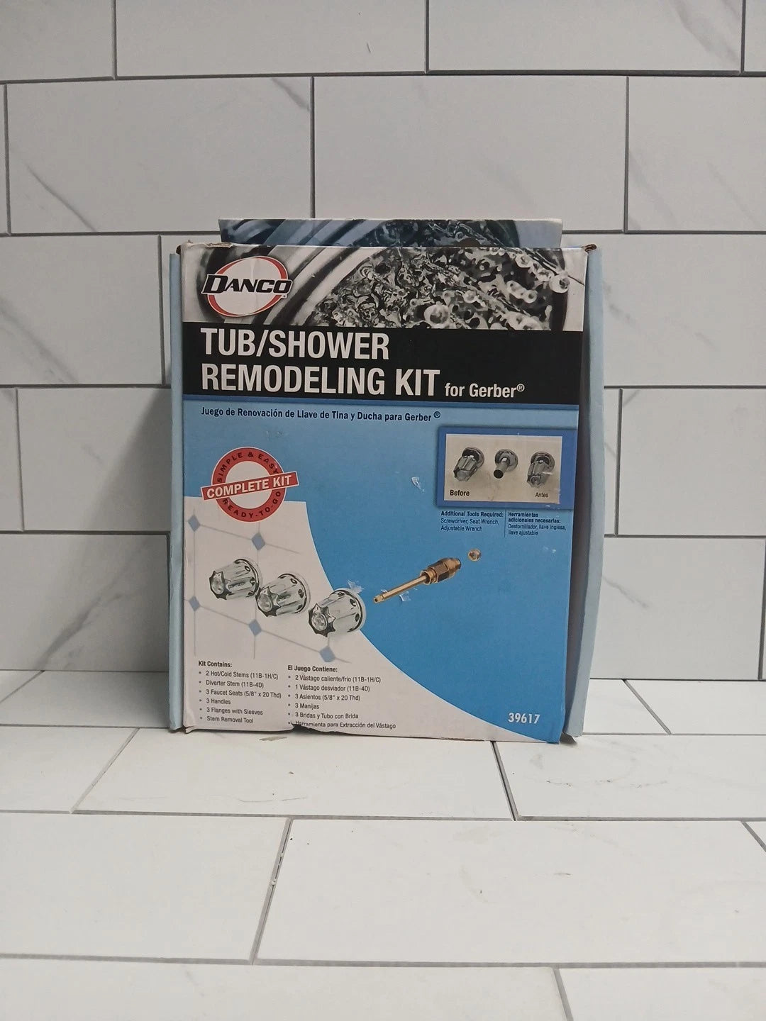 Danco 39617 Tub/Shower Remodeling Kit for Gerber - CHROME NEW Open Box