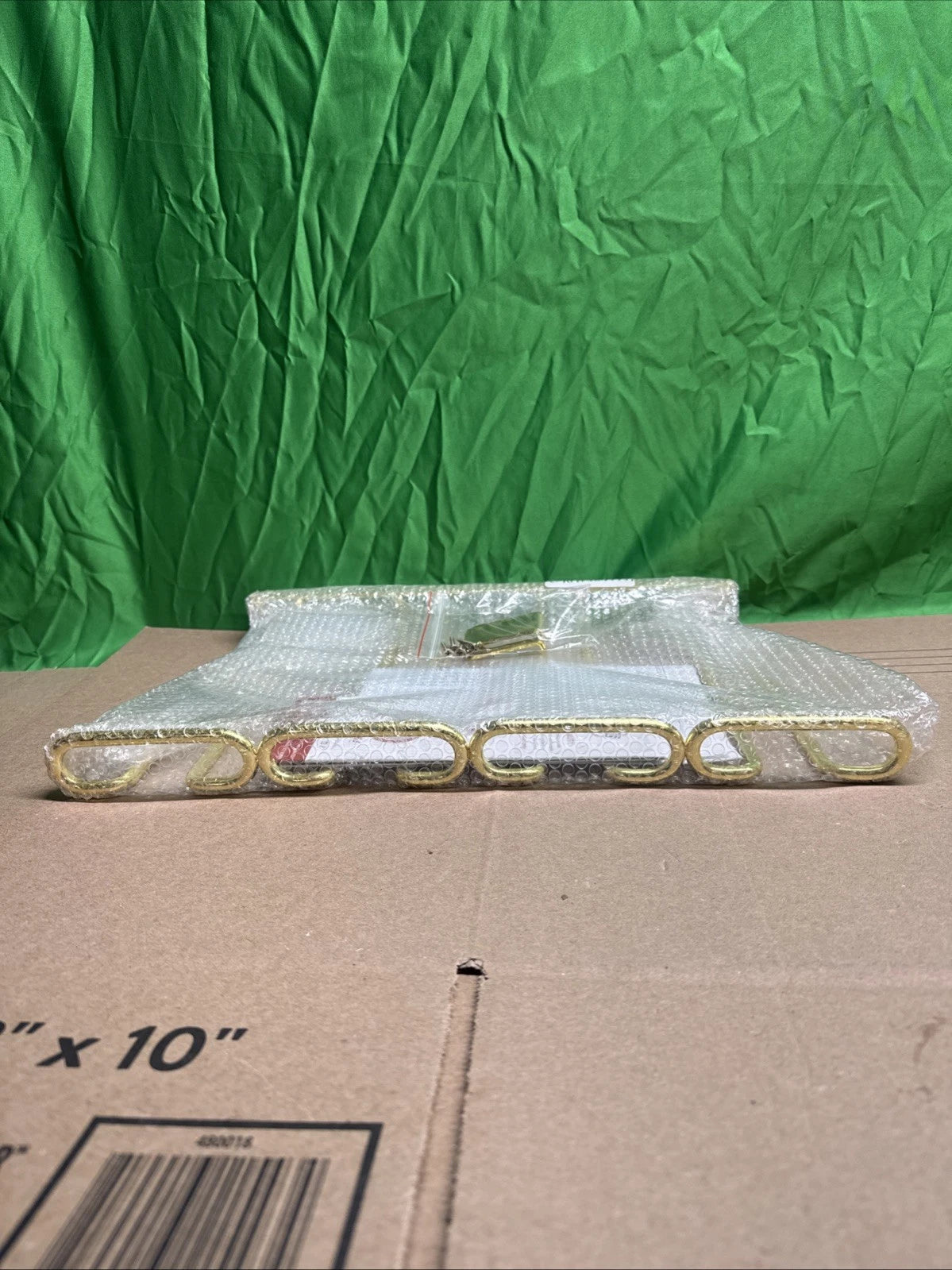 Rev-A-Shelf 11" Quad Under Cabinet Glass & Stemware Holder, Brass, 3450-11BR