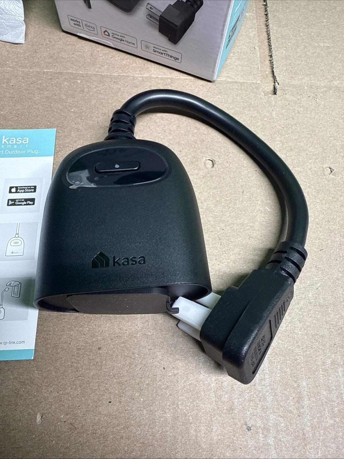 2-PK Kasa Outdoor Smart Plug Wi-Fi Outlet Timer, Works with Alexa & Google KP401