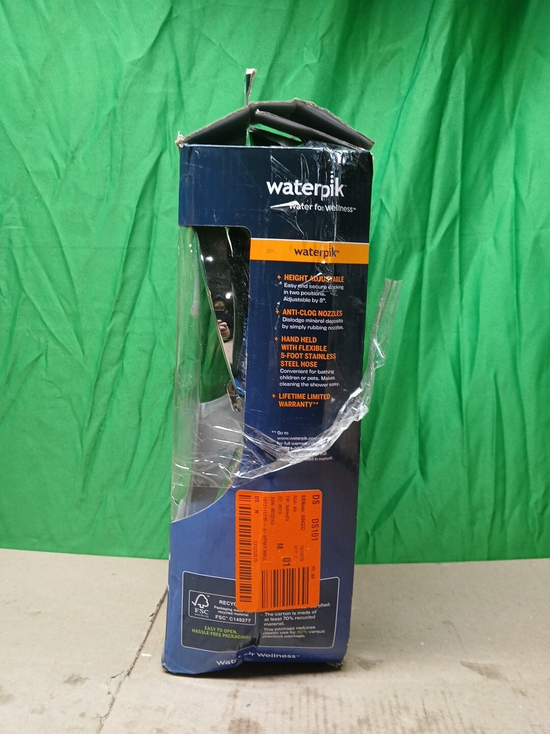 Waterpik 8-Spray Wall Mount Magnet Multi Height Handheld Shower Head 1.8 GPM..