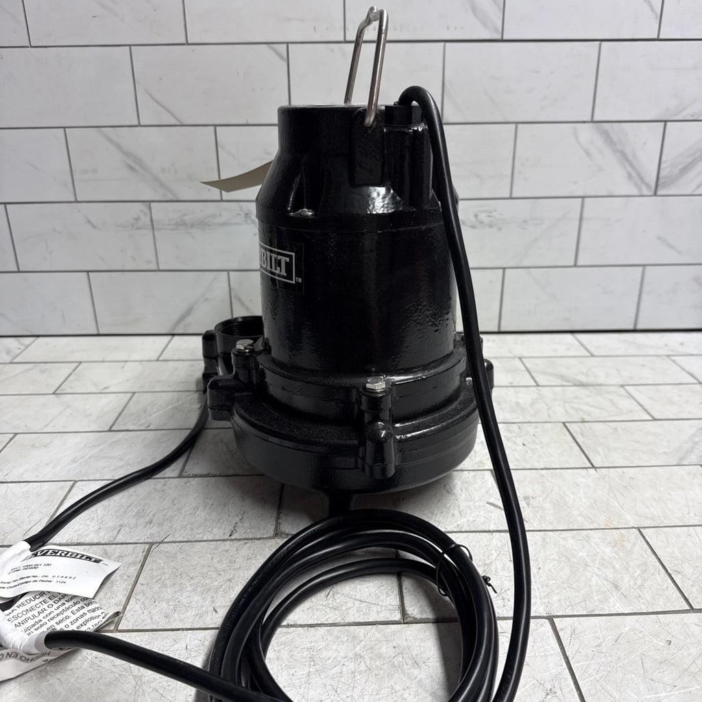 Everbilt HDS50- 1/2 HP Cast Iron Sump Pump W/ Vertical Float Switch NEW OPEN BOX