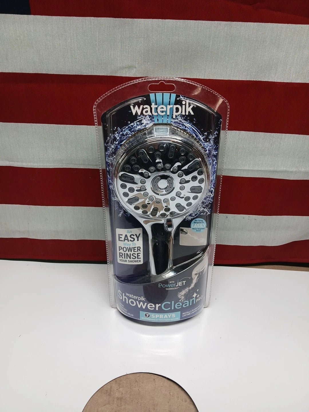 7-Spray Patterns w/ 1.8 GPM 4.75" Wall Mount Adjust Handheld Shower Head, Chrome