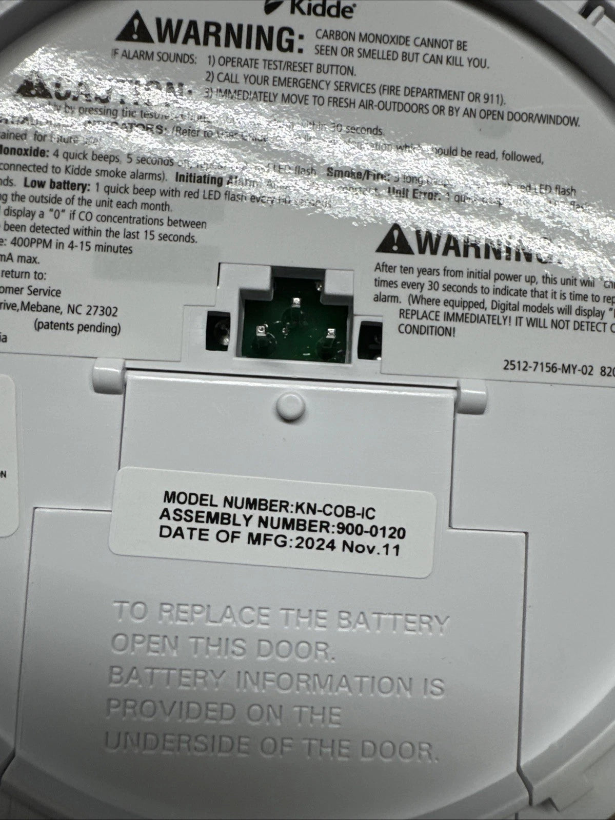 2 Pack Kidde Firex Hardwired Carbon Monoxide Detector w/LED, 9V Backup Battery