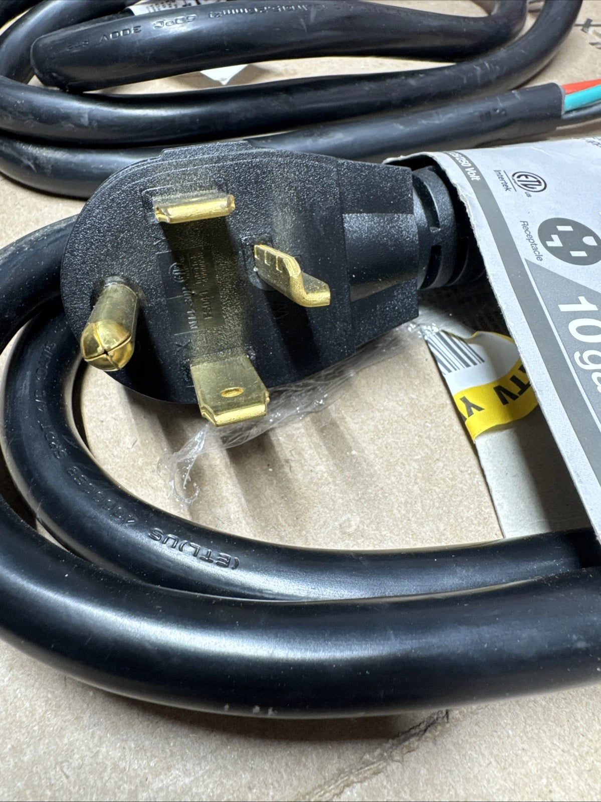 2pck HDX HD#601-004 6 ft. 10/4 30 Amp 4-Prong Dryer Power Cord