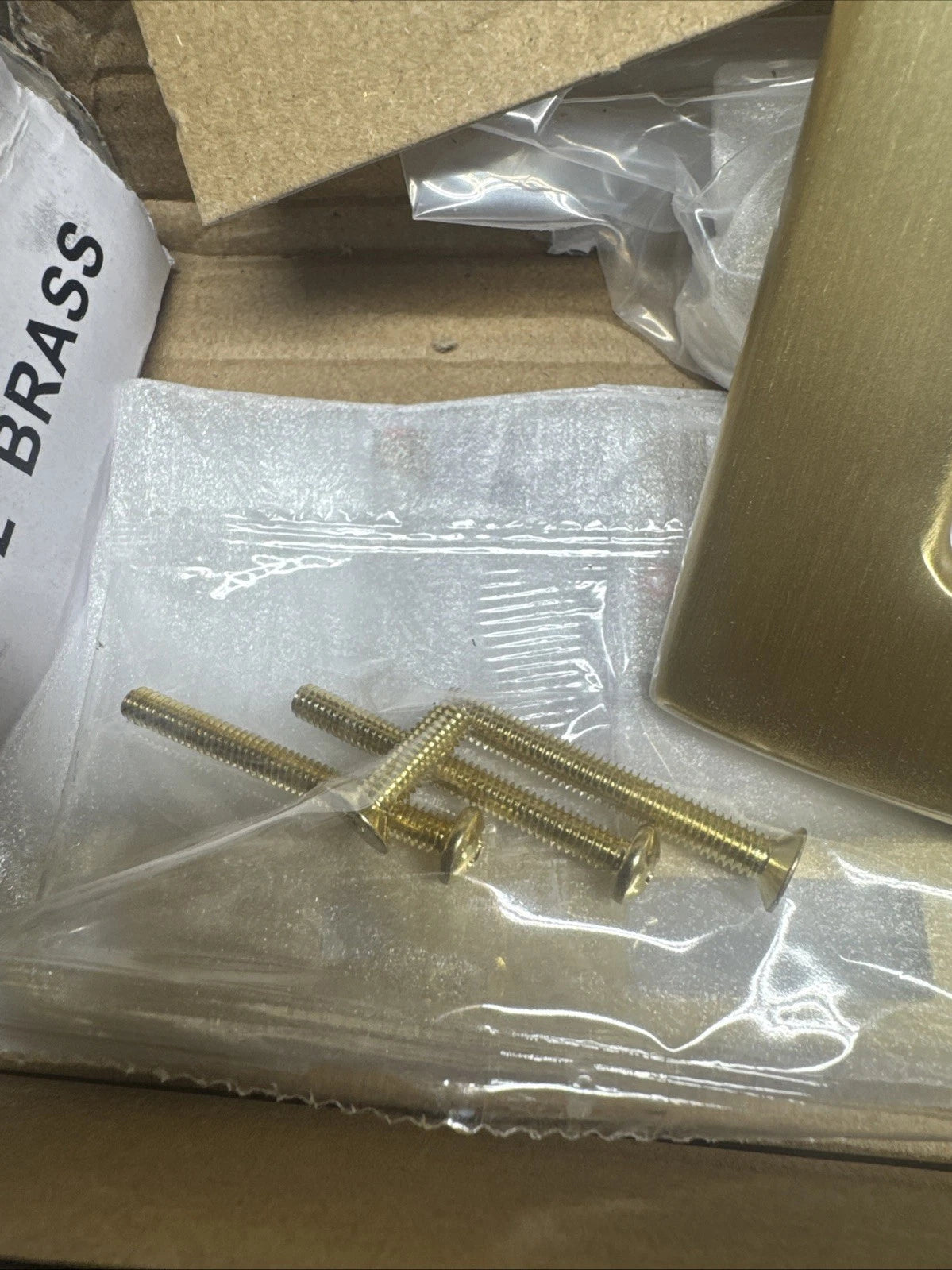 ANDERSEN Storm Door Handle Set Brushed French Gold Modern Handle Set - 93170,