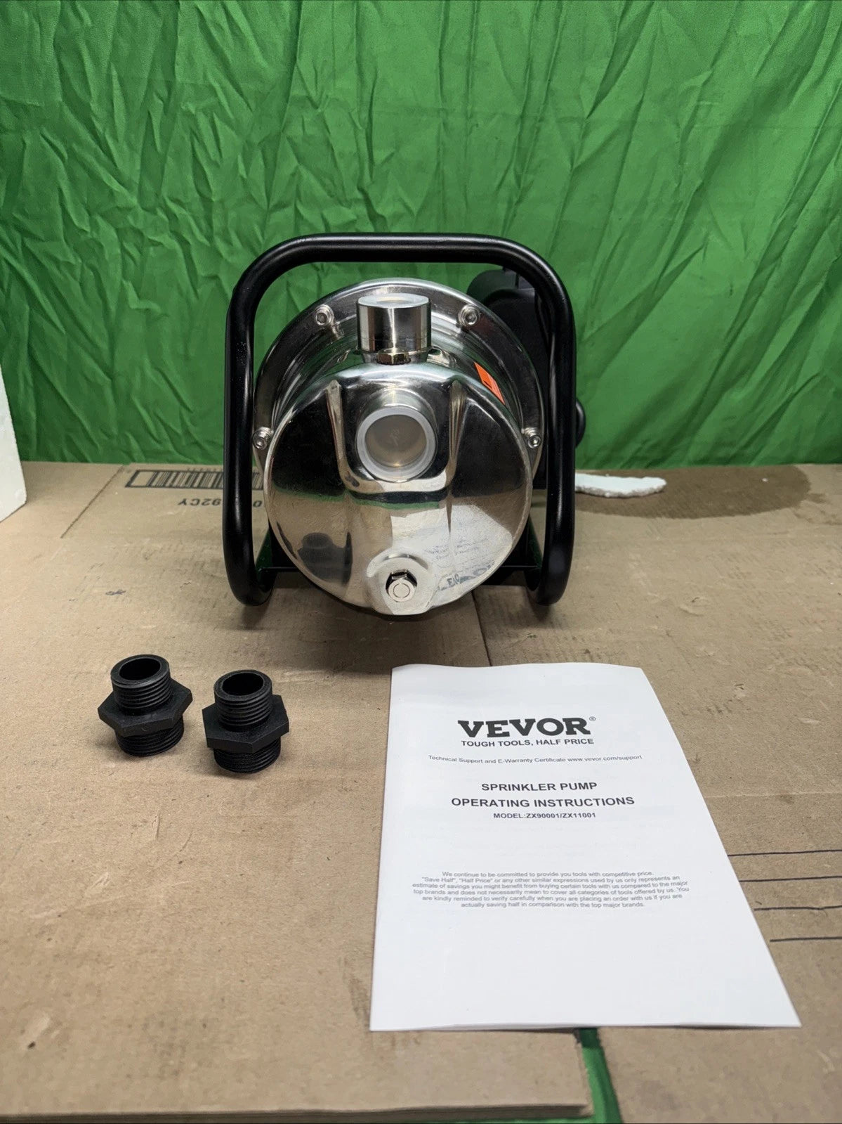 Vevor Sprinkler Pump Model ZX90001 / ZX11001 | AC115V 60Hz 1 HP - Brand New