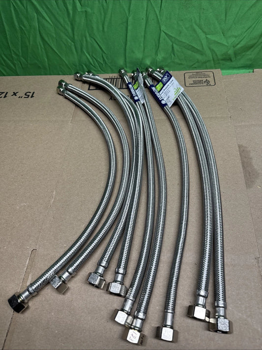 LOT OF 9 Everflow Water Supply Line 3/8 Comp x 1/2 IPS 20" Length 27120-NL