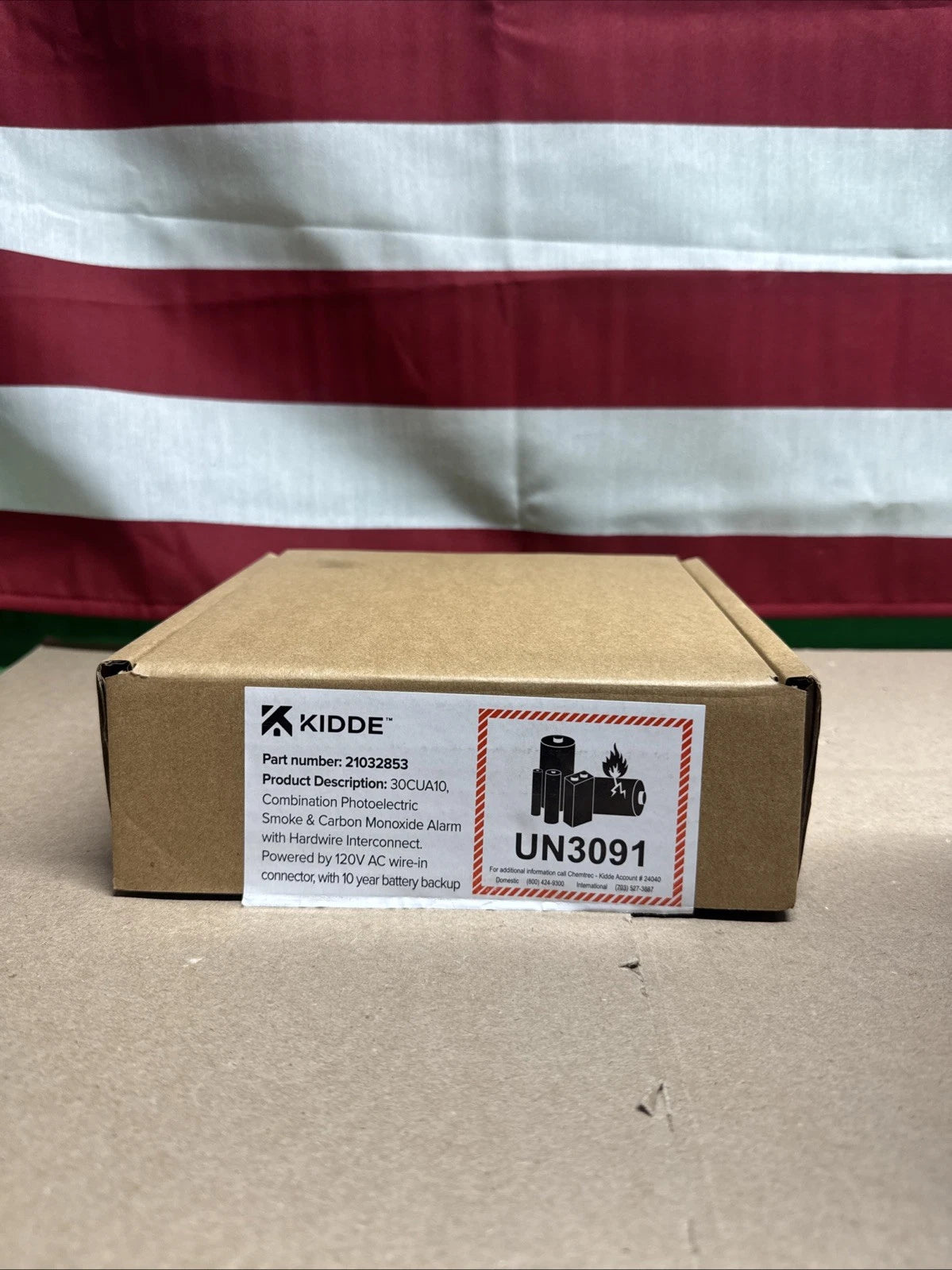 Kidde Combination Photoelectric Smoke & Carbon Monoxide Alarm 30CUA10