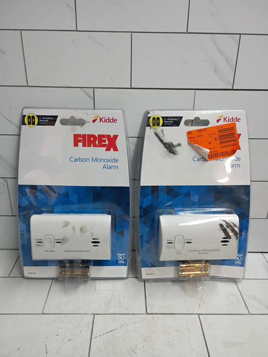 2pk. Kidde Firex Carbon Monoxide Detector, Battery Operated, CO Detector New