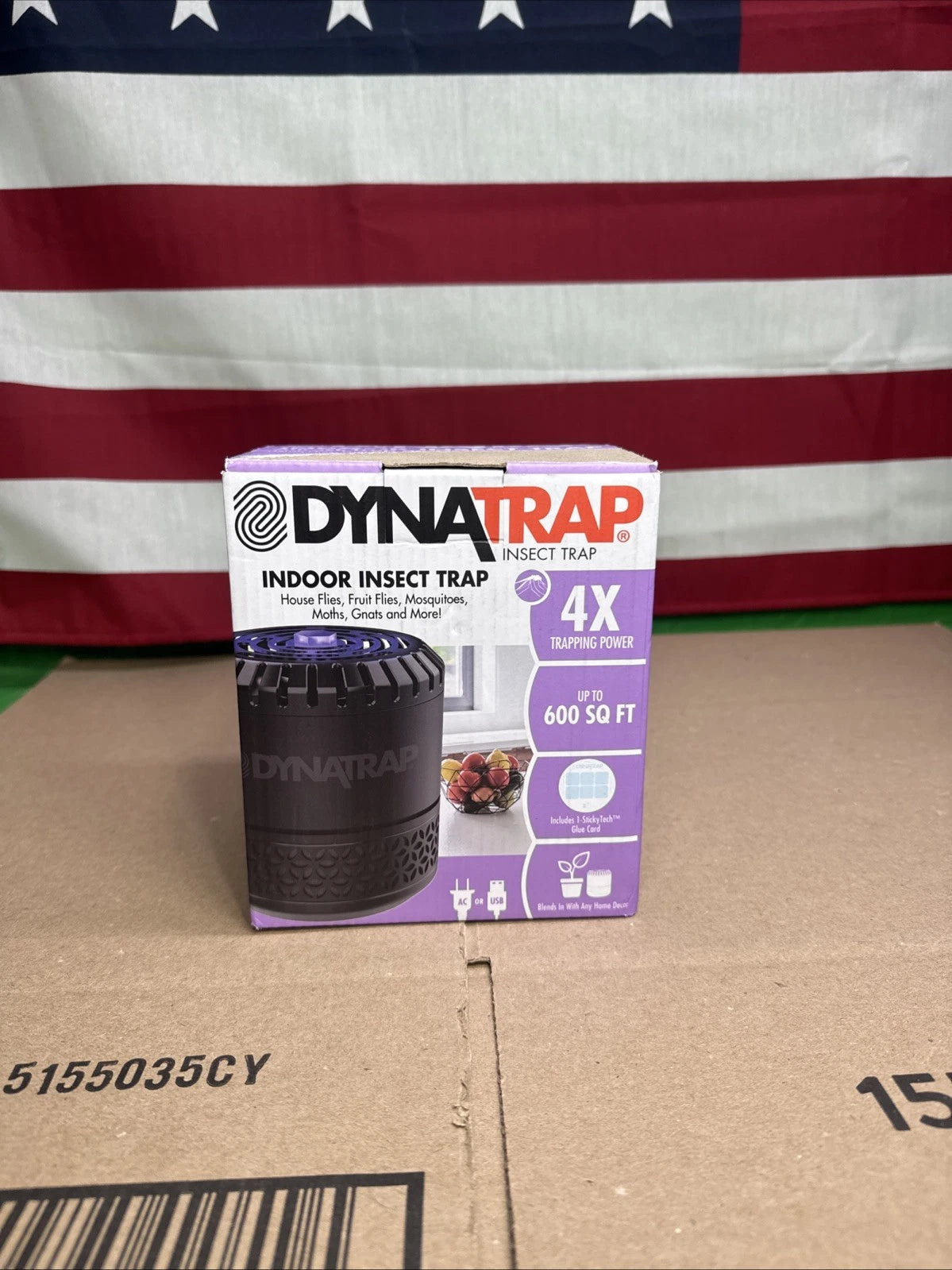 DynaTrap #DT152 Ultralight Indoor Flying Insect Trap. 600 sq ft, 8W OB