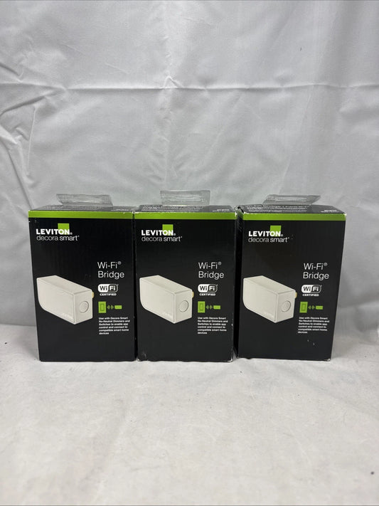 LOT OF 3 Decora Smart Wi-Fi Bridge, Use with DN6HD/DN15S Dimmers and Switches