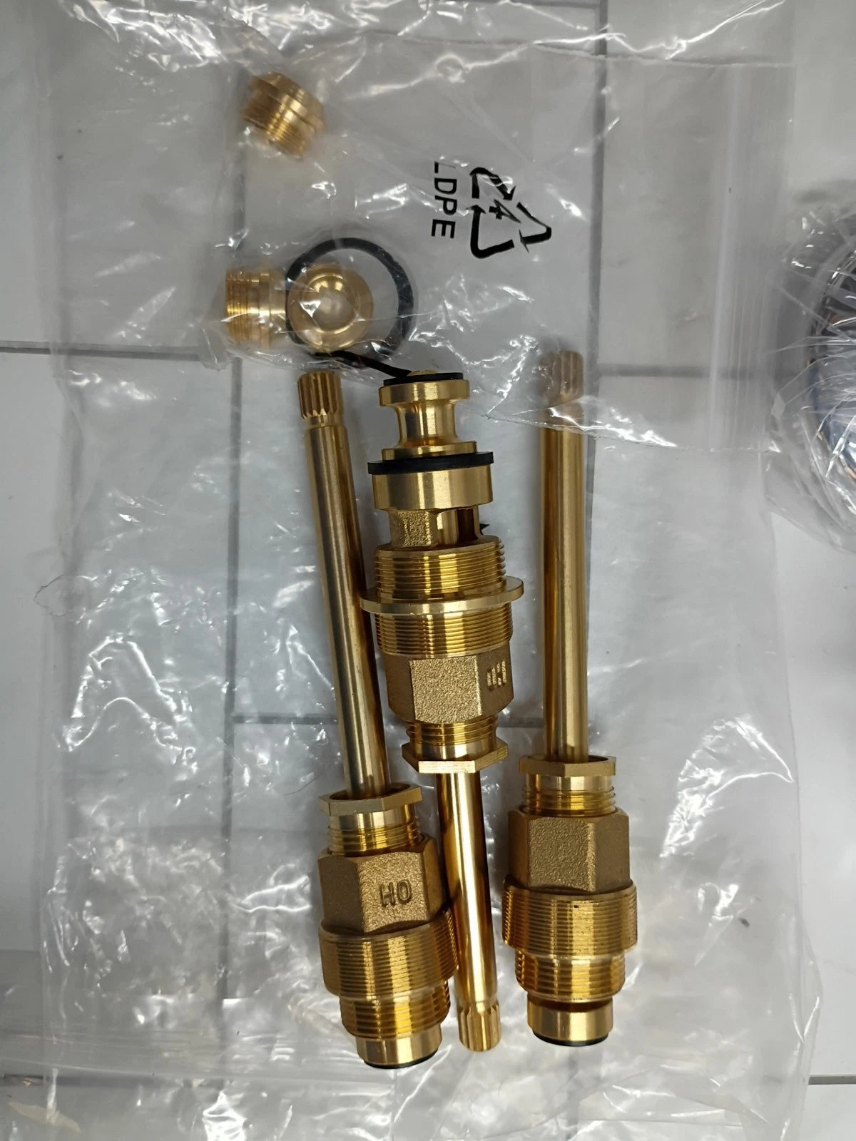 2Pk DANCO 39617 GERBER 3 HANDLE TUB SHOWER FAUCET REMODEL REBUILD FULL KIT Ob
