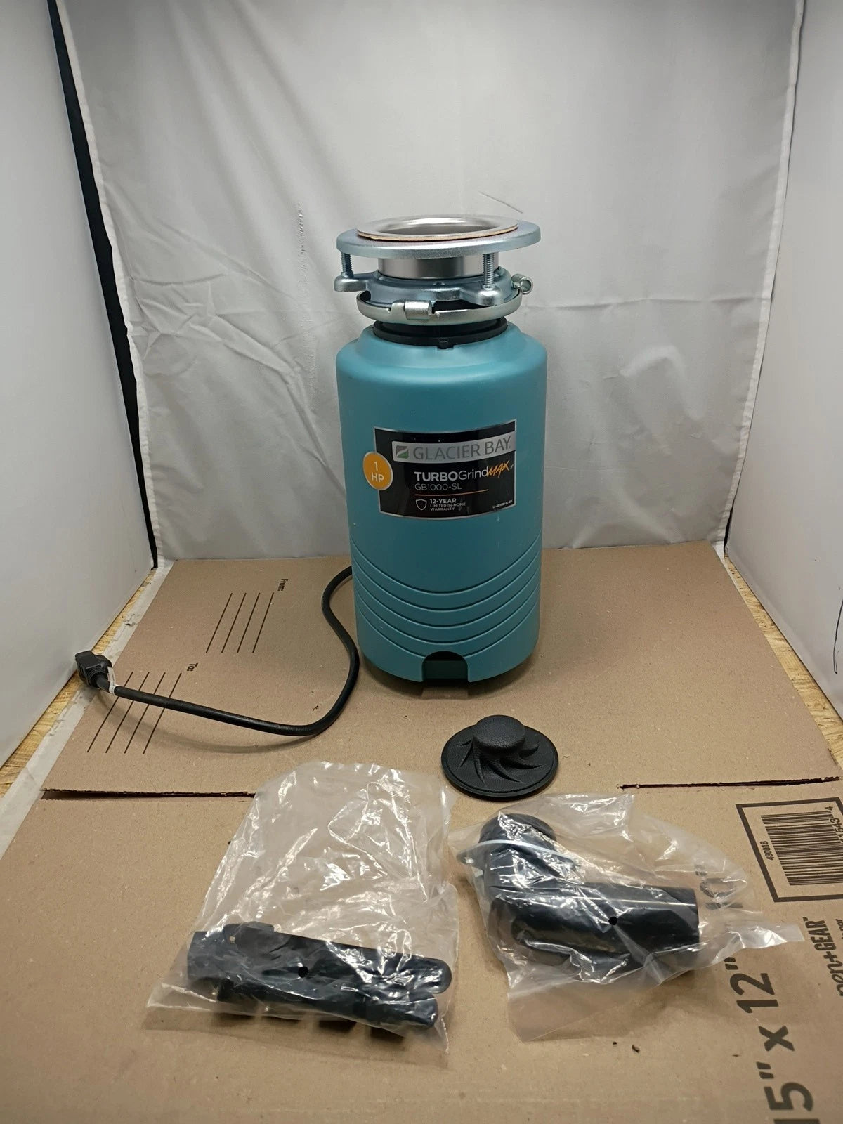 Glacier Bay 1HP GB1000-SL TurboGrindMax Garbage Disposal