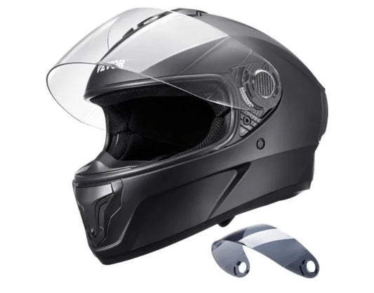 VEVOR Motorcycle Helmet, Full Face, Smart Street ABS & High Density Helmet with
